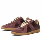 Maison Margiela Men's Replica Sneaker in Winetasting
