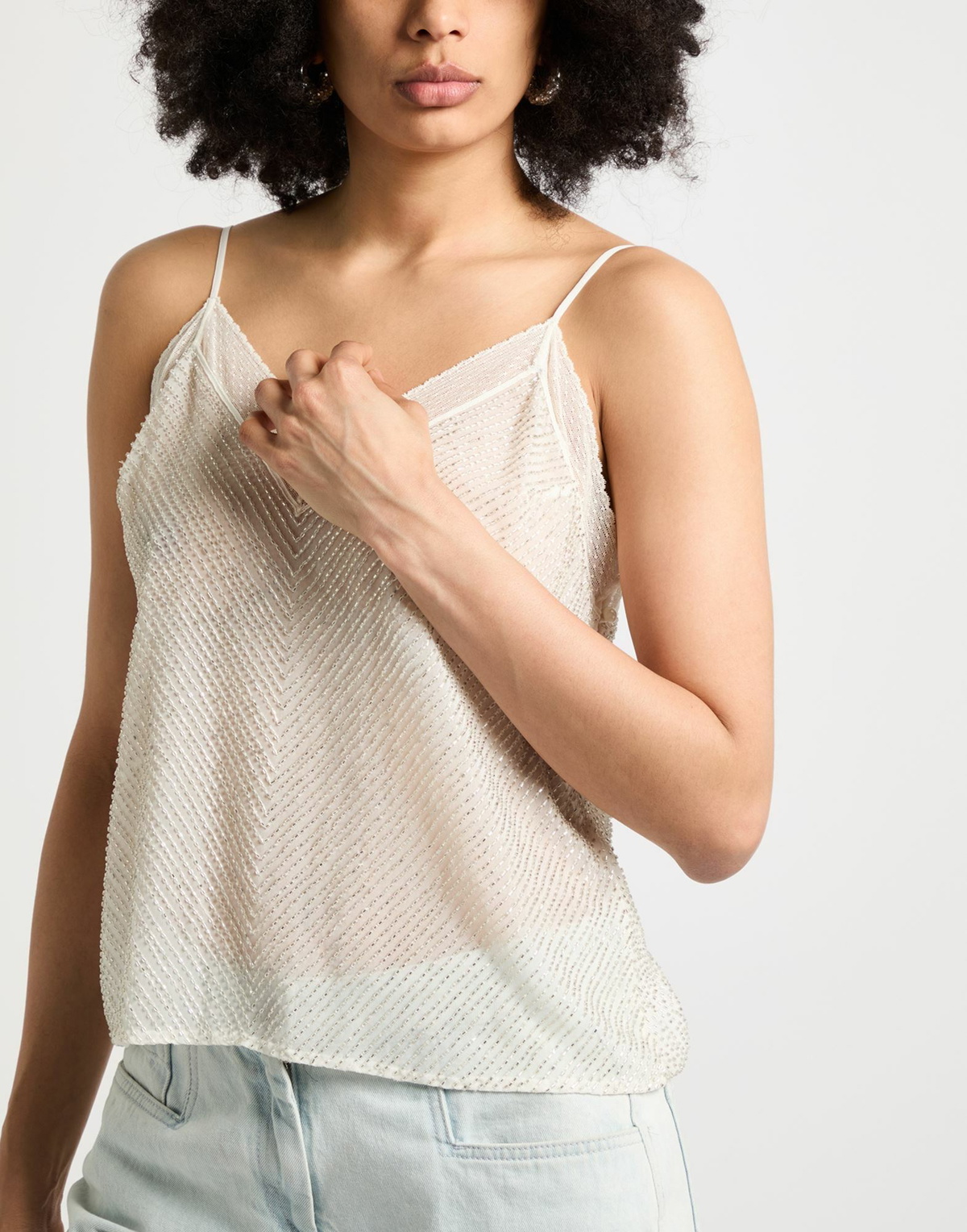 Elisabetta Franchi Womens Top in Off white
