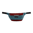 Master-Piece Co Burgundy and Blue Revise Waterproof Waist Pouch