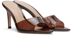 Gianvito Rossi Brown Elle 85 Heeled Sandals