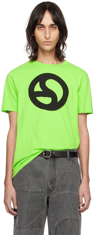 Photo: Acne Studios Green Graphic T-Shirt