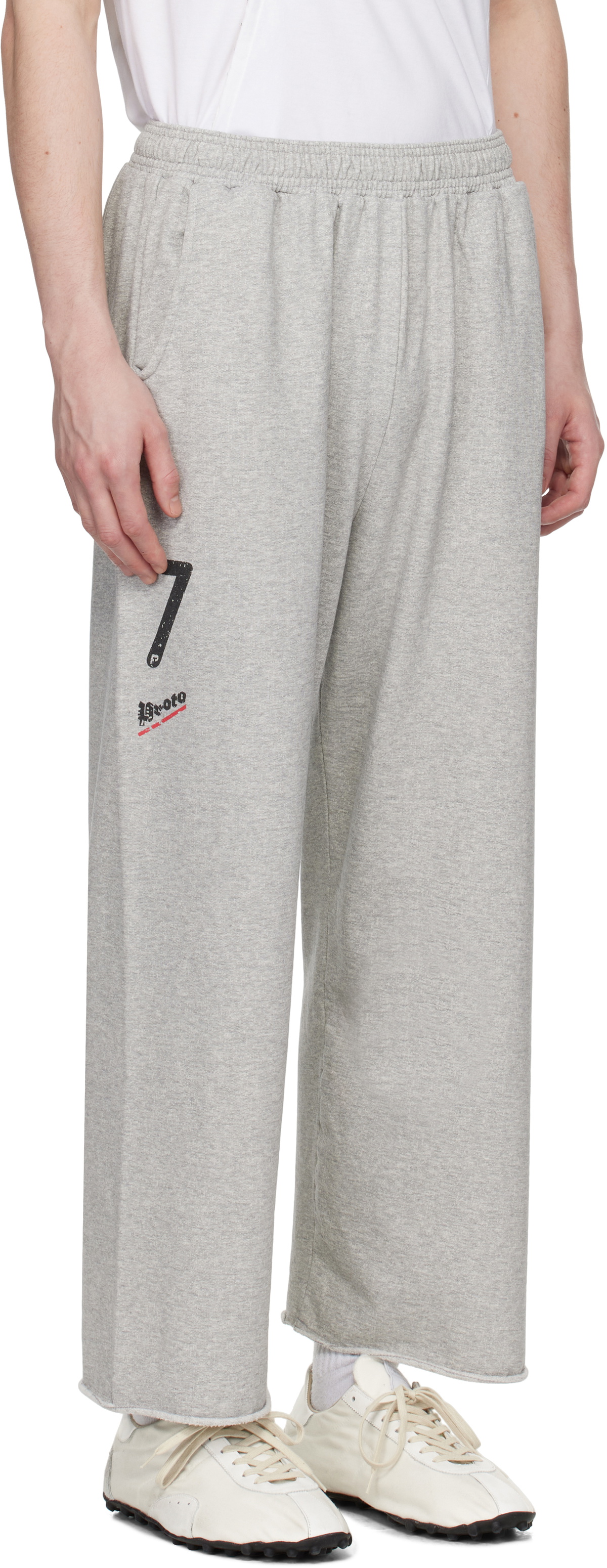 Prototypes Gray '07' Cropped Sweatpants