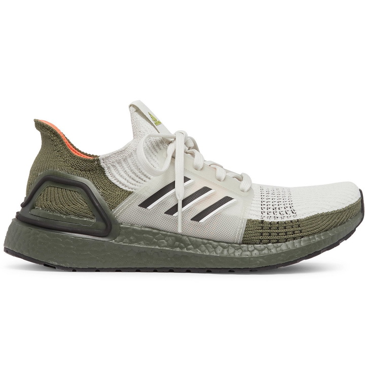 Photo: Adidas Sport - UltraBOOST 19 Rubber-Trimmed Primeknit Running Sneakers - Green