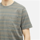 Nonnative Men's Dweller Stripe Pocket T-Shirt in Cement