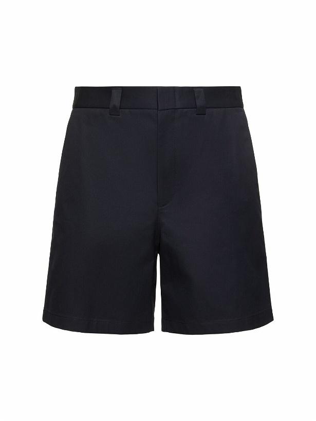 Photo: GUCCI Double Cotton Twill Shorts With Web