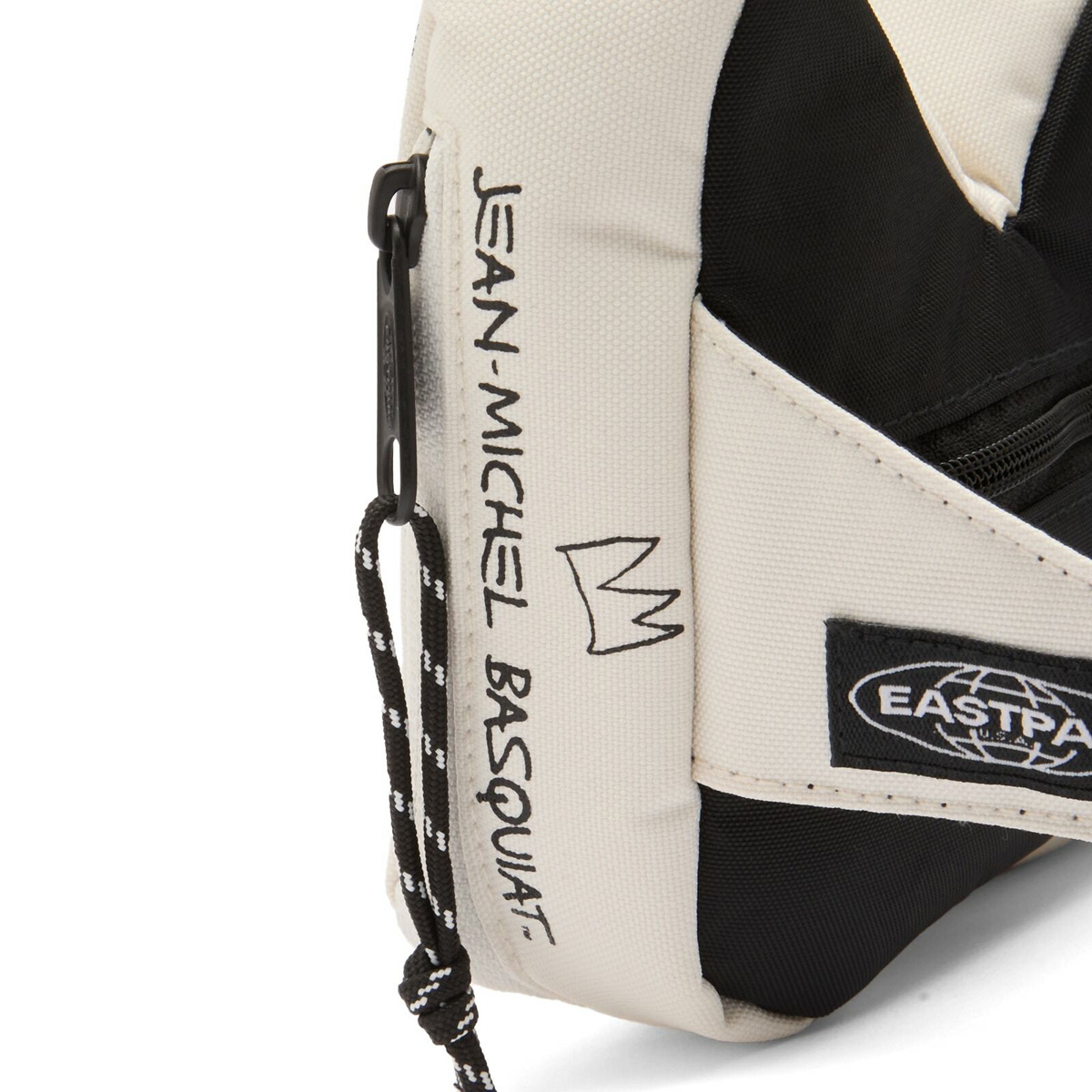 Eastpak x Basquiat Crown Bag in Black/White 