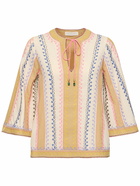 ZIMMERMANN - August Embroidered Cotton Top