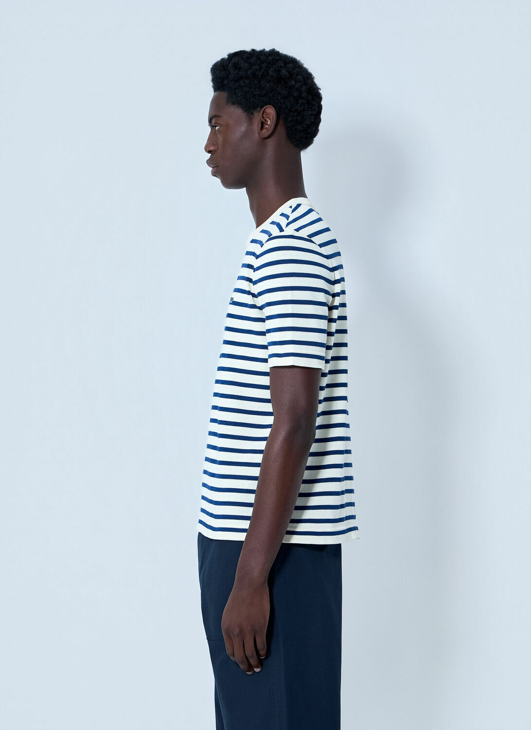 Prada Striped Crewneck T-Shirt
