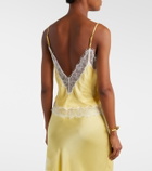 Poupette St Barth Zely lace-trimmed satin camisole