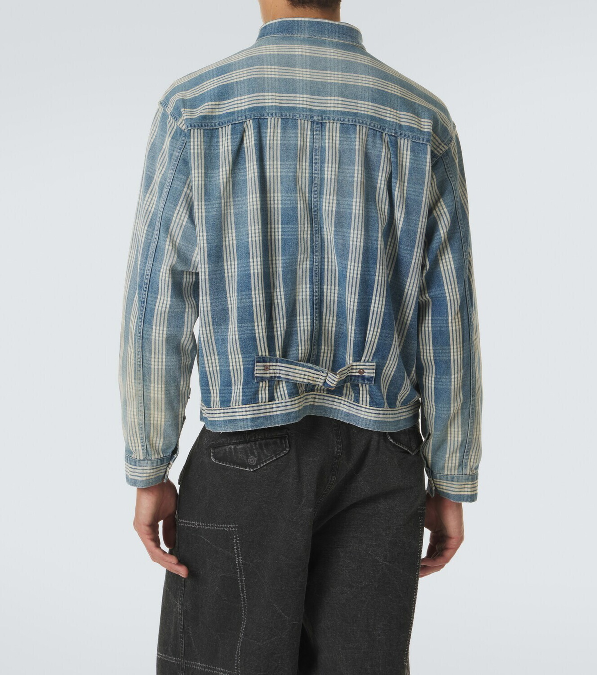 A.Presse No.213 checked denim jacket