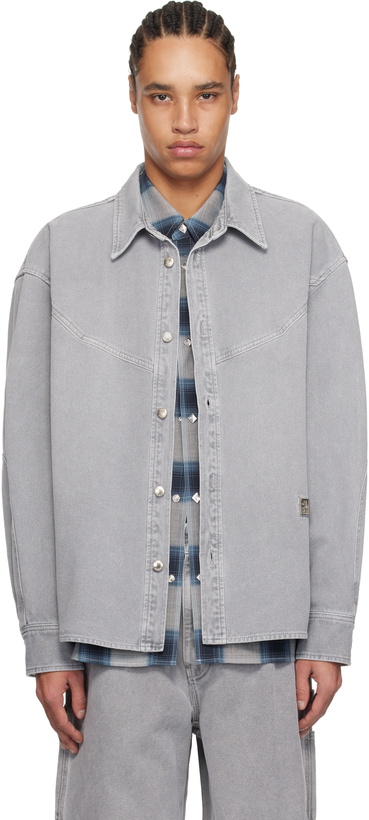 Photo: WOOYOUNGMI Gray Western Shirt