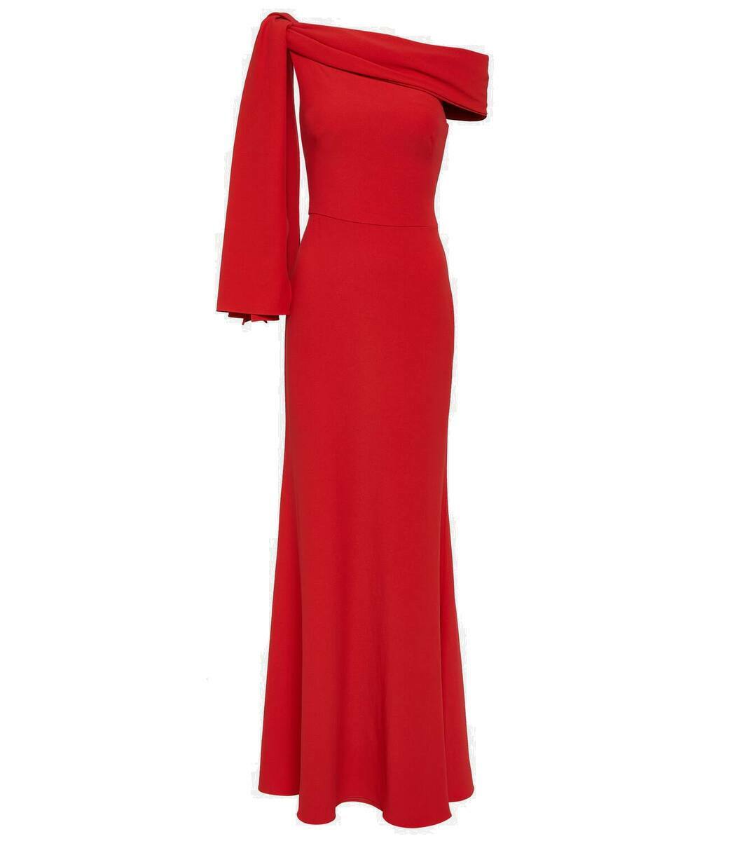 Alexander McQueen One-shoulder draped crêpe gown Alexander McQueen