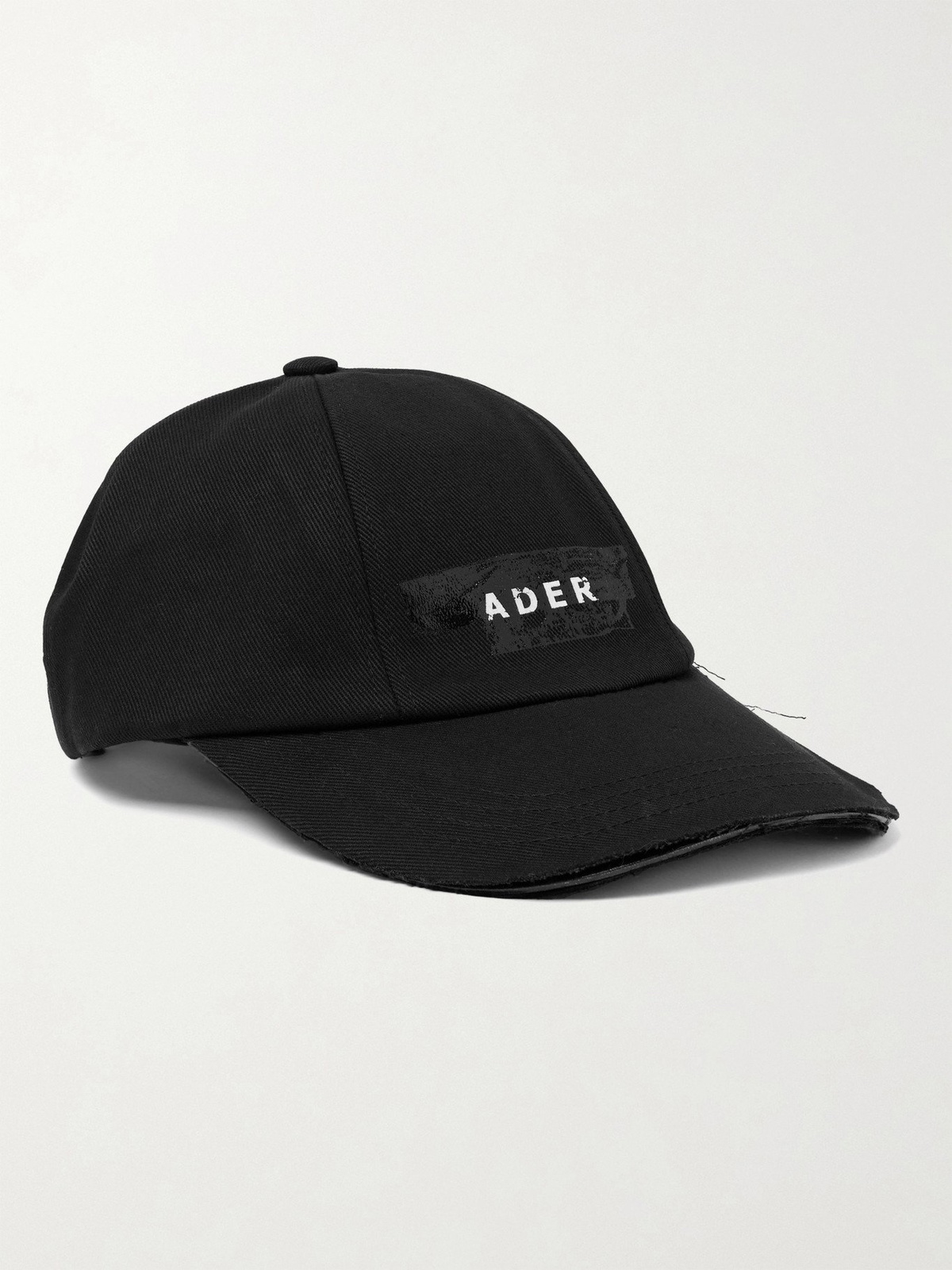 Ader Error - Distressed Logo-Print Cotton-Twill Baseball Cap