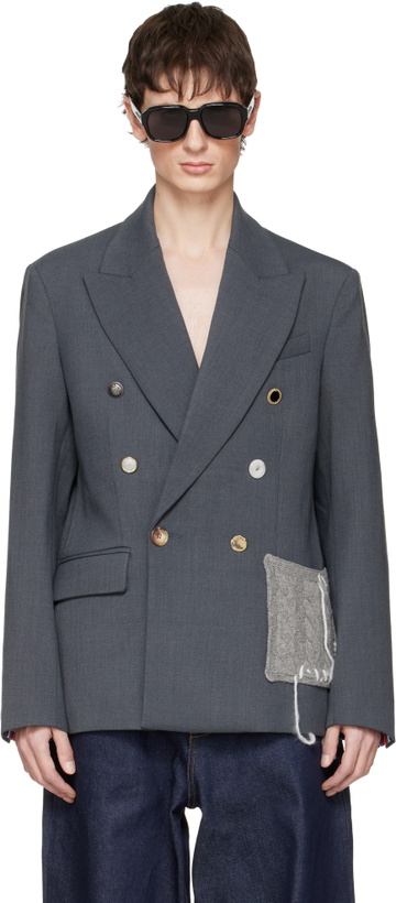 Photo: Charles Jeffrey LOVERBOY Gray Edinburgh Blazer
