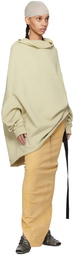 Rick Owens DRKSHDW Yellow Pull On Pillar Denim Maxi Skirt