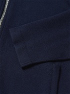 Mr P. - Double-Faced Merino Wool-Blend Bomber Jacket - Blue