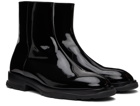 Alexander McQueen Black Slim Tread Boots