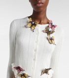 Blumarine Appliqué pointelle cardigan