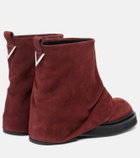 The Attico Mini Robin suede combat boots
