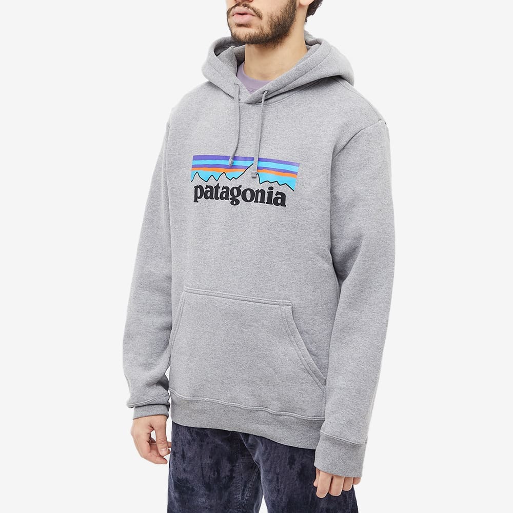 Patagonia Men's P-6 Logo Uprisal Hoodie in Gravel Heather