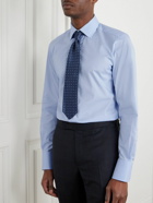 TOM FORD - Slim-Fit Cutaway-Collar Prince Of Wales Checked Cotton-Poplin Shirt - Blue