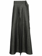 MLGA Black Denim Maxi Skirt