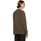 Lemaire Brown Half Raglan Sweatshirt