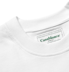 Casablanca - Printed Cotton-Jersey T-Shirt - White