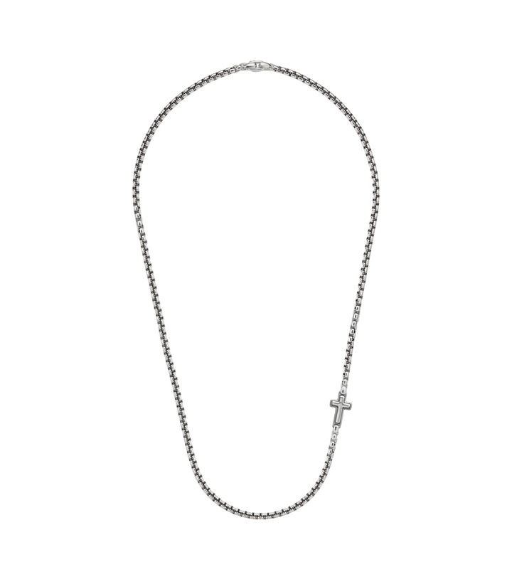 Photo: David Yurman Cross Station sterling silver necklace