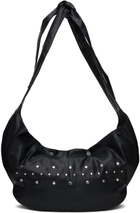 The World Is Your Oyster Black Studded Bag