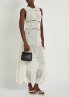 Erdem Scalloped Crochet Cotton Maxi Dress Ivory