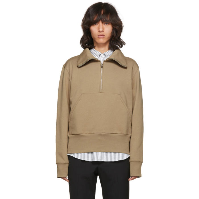 Photo: Acne Studios Green Fullery Zip Sweatshirt