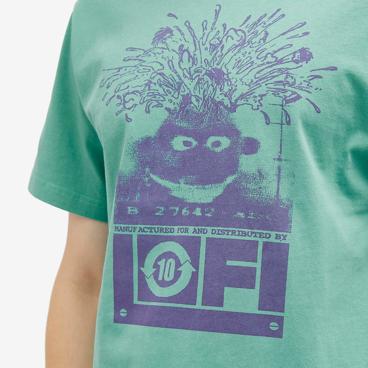 Lo-Fi Men's Grey Matter T-Shirt in Washed Seafoam