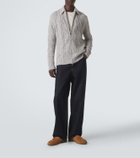 Eleventy Tasseled suede penny loafers