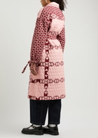 Damson Madder Dahlia Printed Quilted Cotton Coat Pink