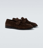 Bottega Veneta Astaire Knot suede loafers