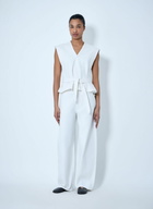 Lemaire Sleeveless V-Neck Top with Belted Waist