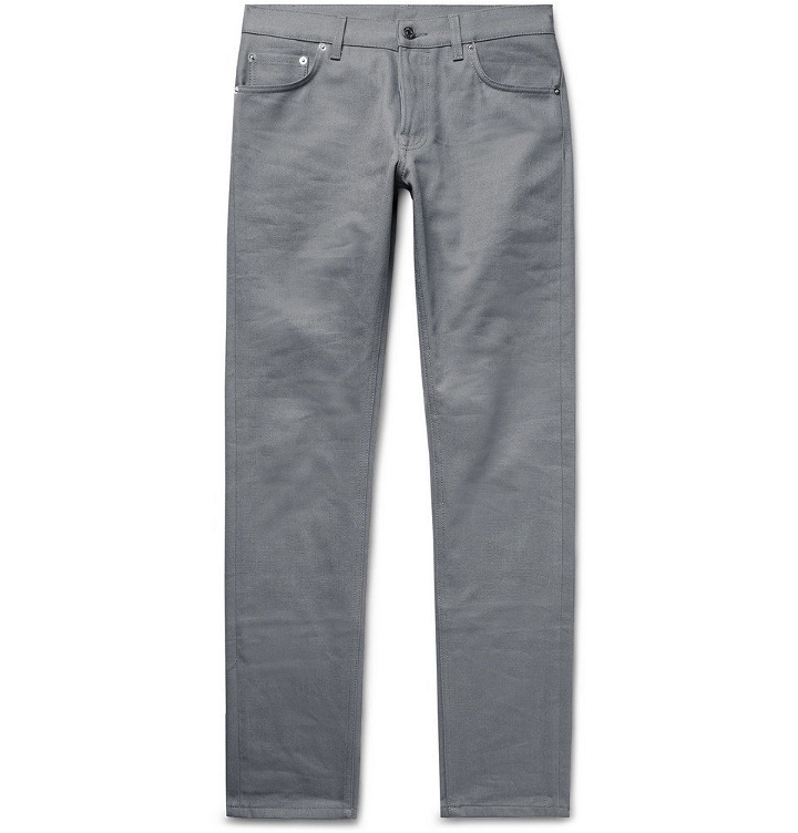 Photo: Berluti - Slim-Fit Selvedge Denim Jeans - Men - Anthracite