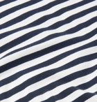 Albam - Striped Cotton-Jersey T-Shirt - Men - Navy