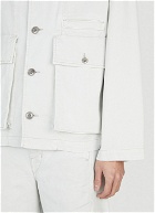 Lemaire - Boxy Denim Jacket in White