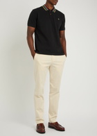Vivienne Westwood Classic Logo Piqué Cotton Polo Shirt Black
