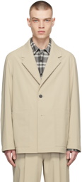 Solid Homme Beige Polyester Blazer