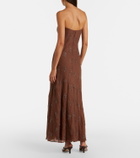 Staud Cassie beaded organza maxi dress