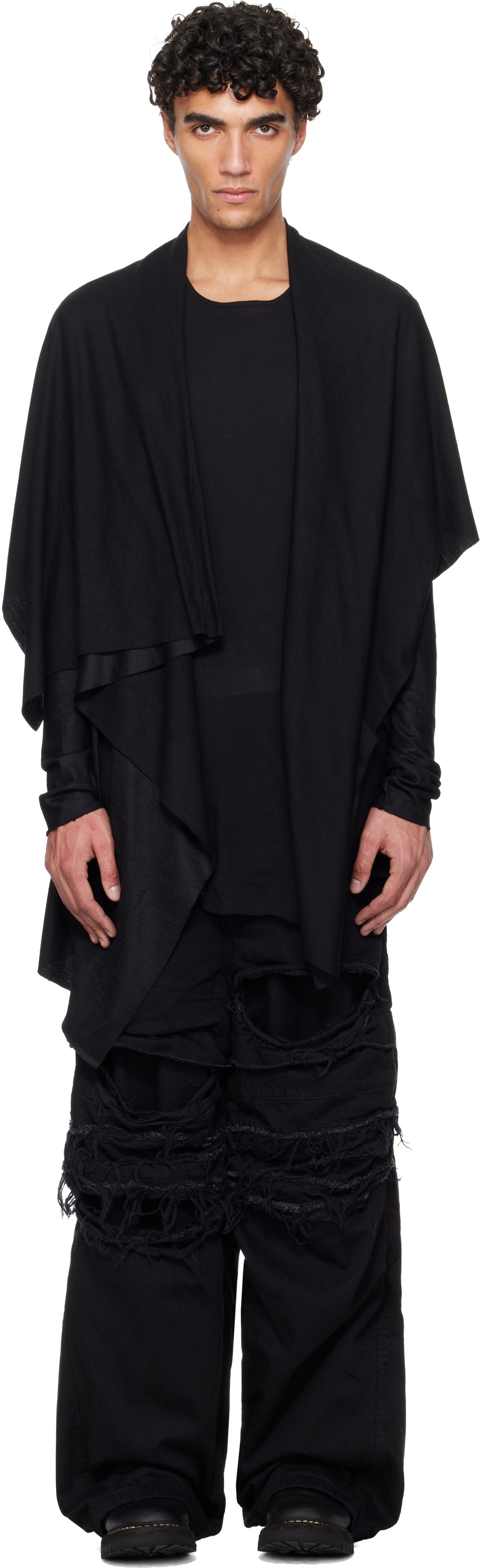 Julius Black Veiled Cardigan Julius