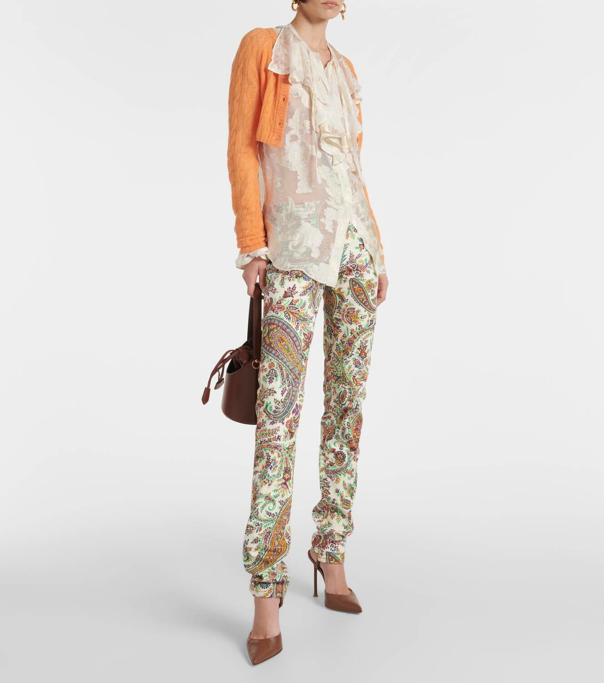 Jean Slim Beige Etro Taille 38 - Occasion Très Bon état - Authentique