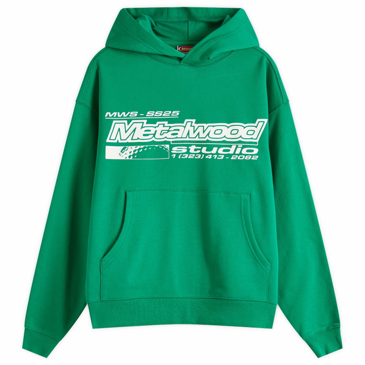 Photo: Metalwood Studio Men's La Brea Shop Hoodie in Green