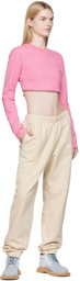 JACQUEMUS Pink 'Le T-Shirt Piccola' Long Sleeve T-Shirt