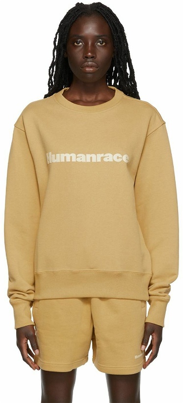 Photo: adidas x Humanrace by Pharrell Williams Tan Humanrace Basics Sweatshirt