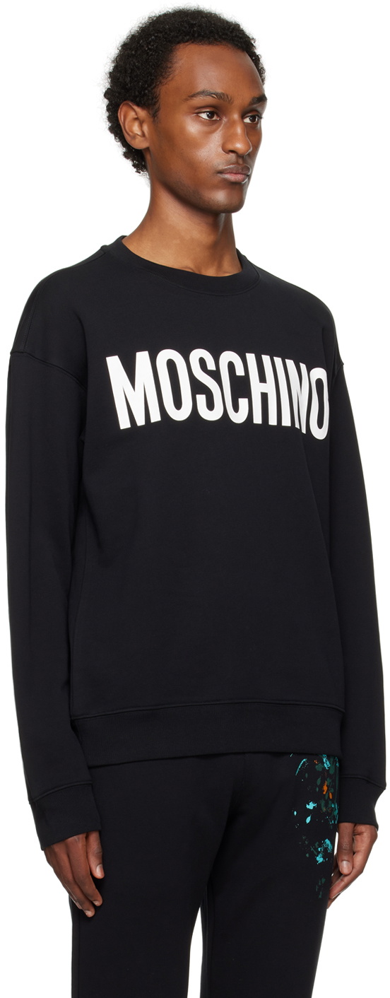 Moschino Black Printed Sweatshirt