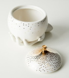 Jonathan Adler Gilded Eve porcelain container